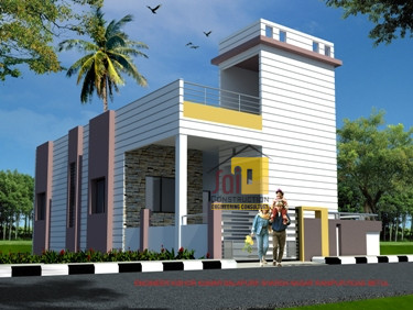 20x50 ft / 1000 sqft / West Elevation